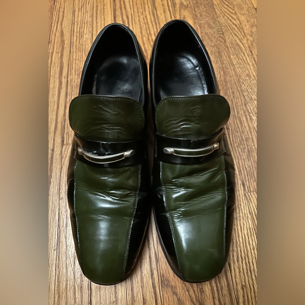 Florsheim Designer Collection Green Patent Leather Vintage Men's Shoes 10D